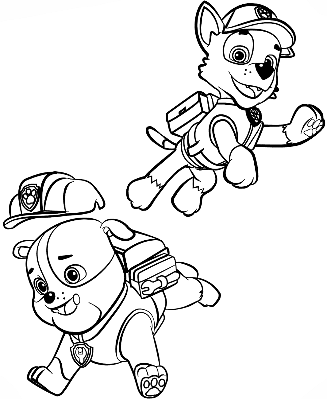 Rubble And Rocky Coloring Game Rubble And Rocky