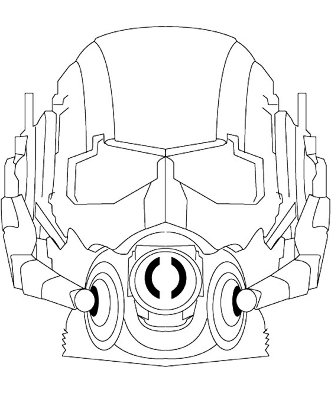 Ant Man Mask Coloring Game Ant Man Mask