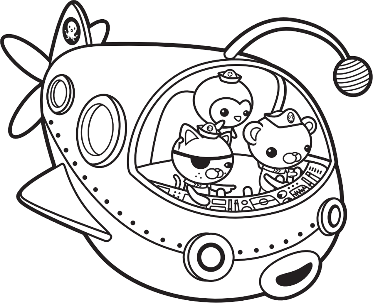 Octonauts Submarine Coloring Game Octonauts Submarine