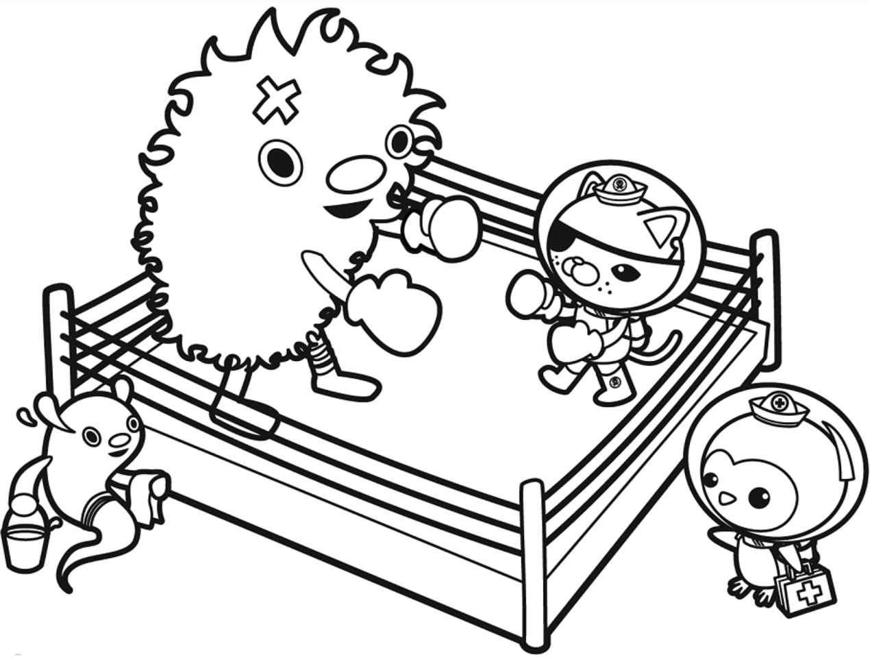 Octonauts Boxing Coloring Game Octonauts Boxing