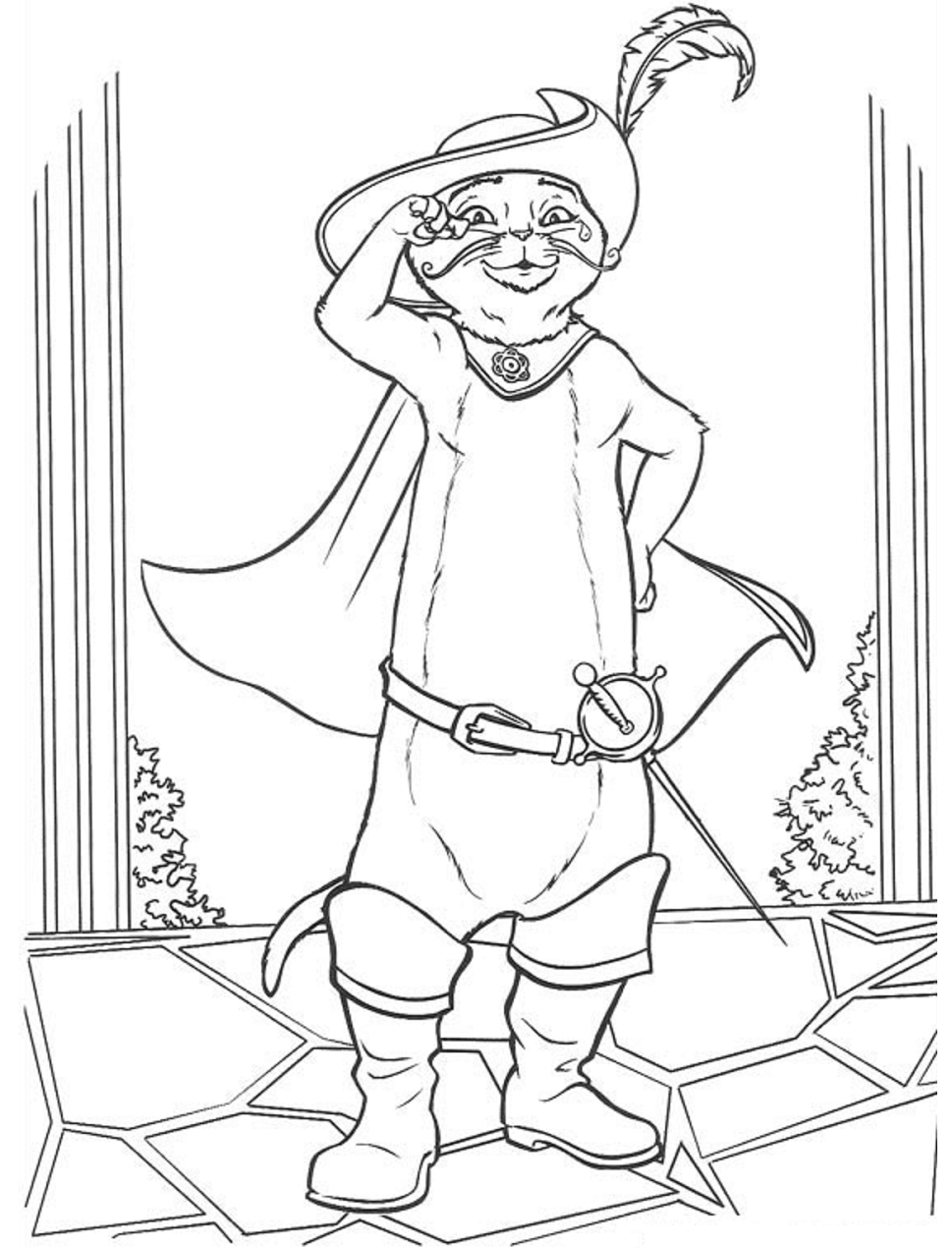 Cool Puss In Boots Coloring Game Cool Puss In Boots