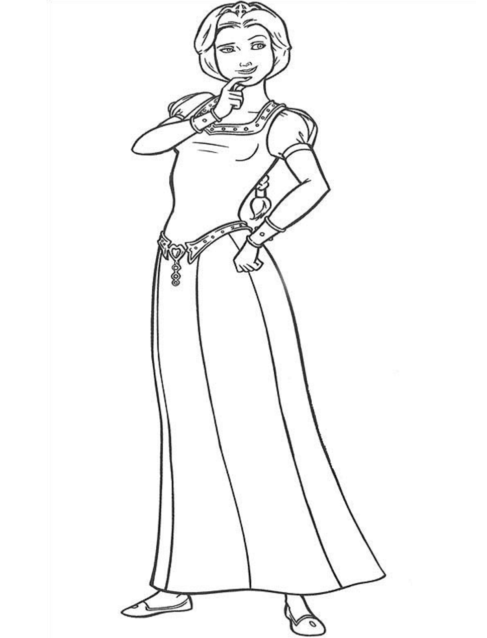 Beautiful Princess Fiona Coloring Game Beautiful Princess Fiona
