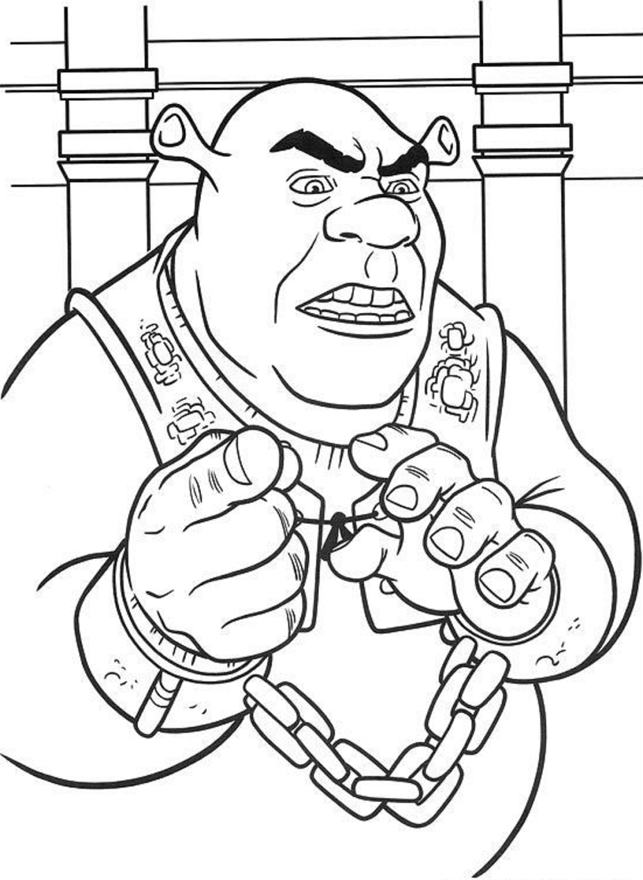 Angry Shrek Coloring Game Angry Shrek