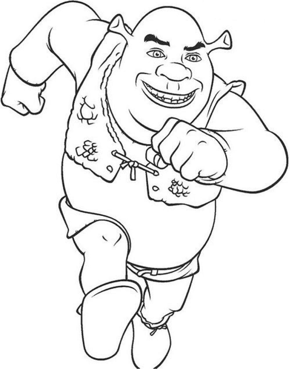 Shrek Is Running Coloring Game Shrek Is Running