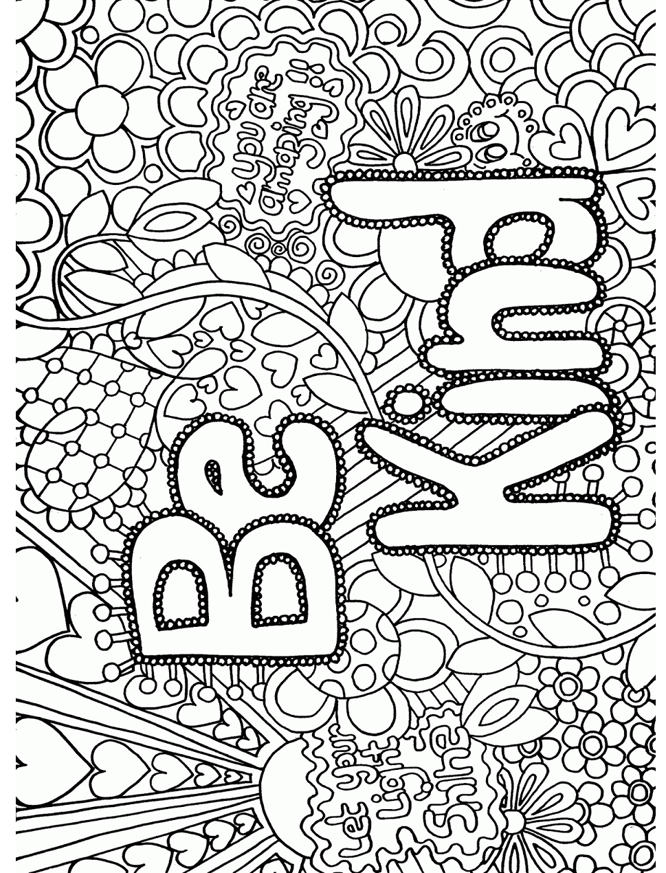 Be Kind Coloring Game Be Kind