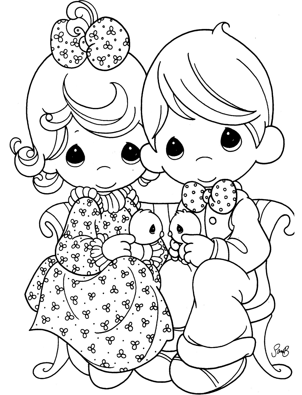 Little Girl And Little Boy