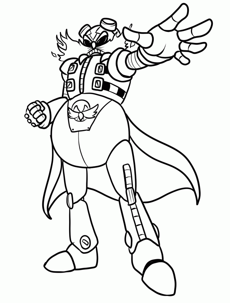 Evil Doctor Eggman Coloring Game Evil Doctor Eggman