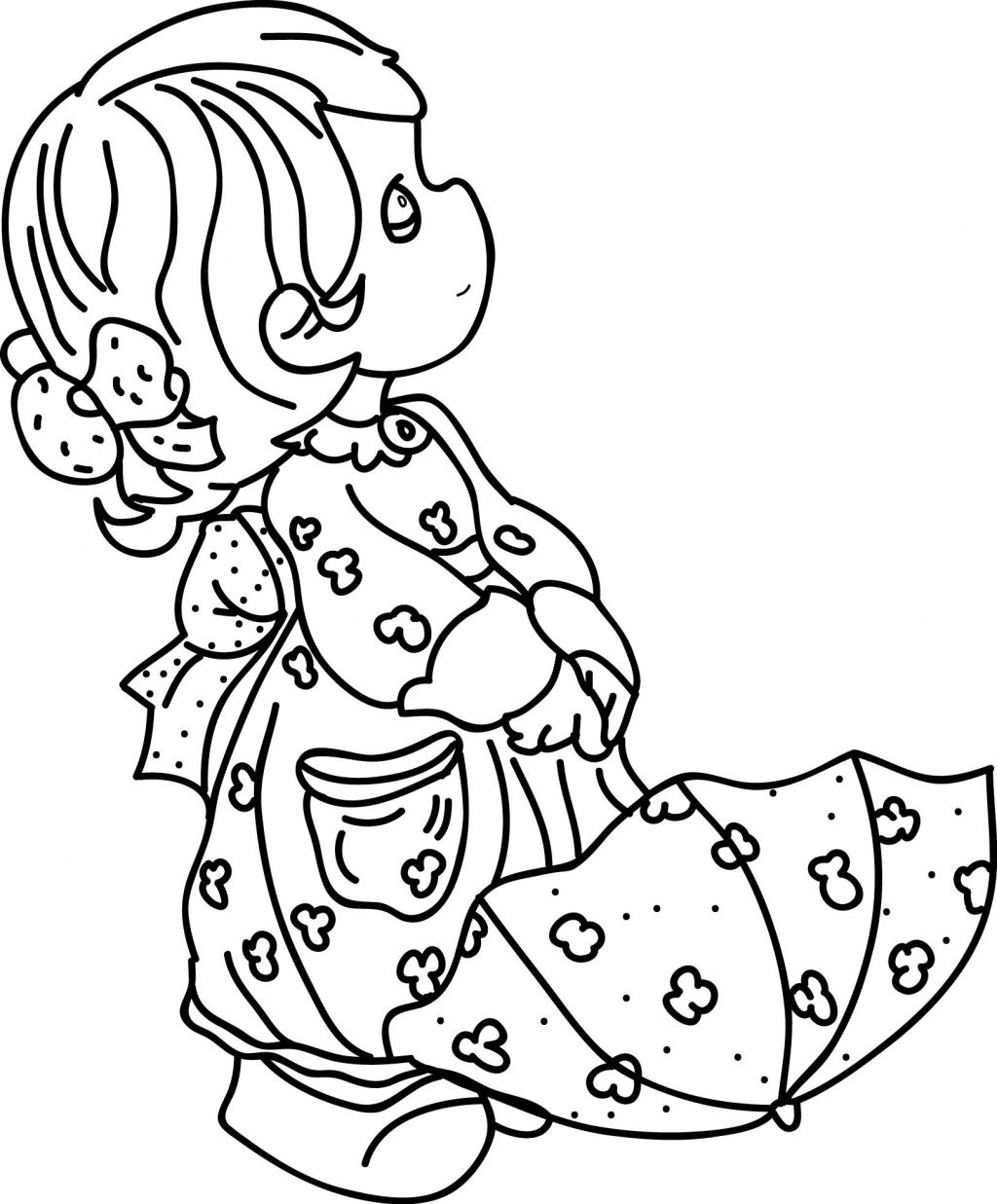 Little Girl With Umbrella