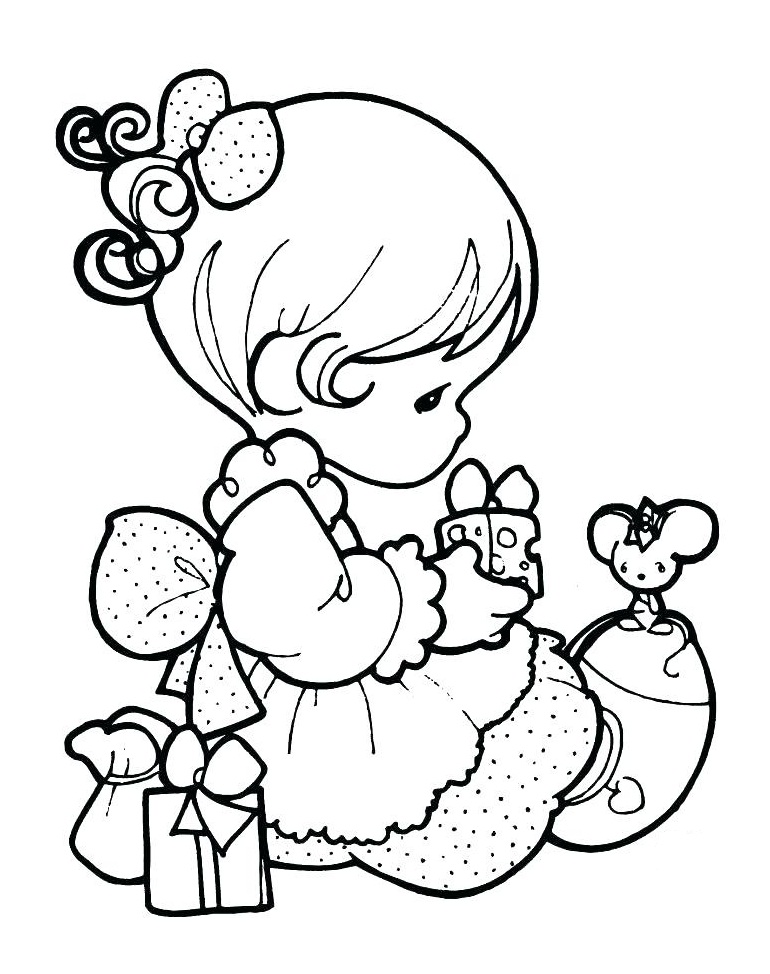 Little Girl With A Mouse