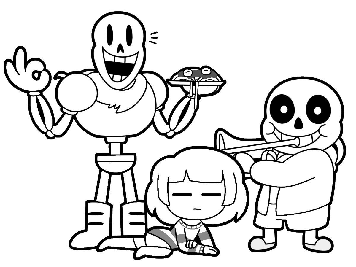 Undertale Characters Coloring Game Undertale Characters