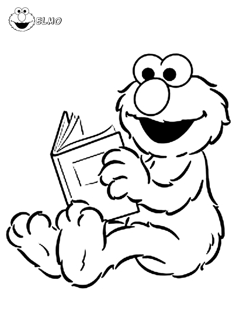 Elmo Reading Book