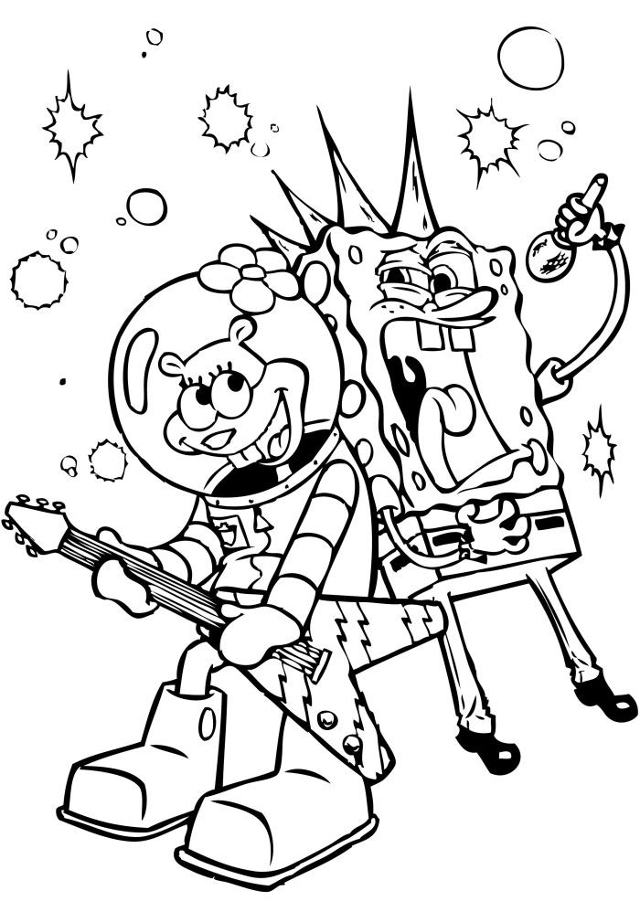 Cool SpongeBob Singing Coloring Game Cool SpongeBob Singing