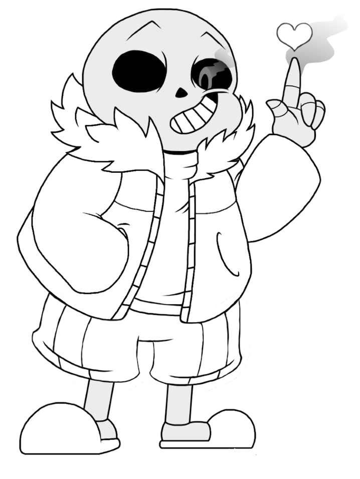 Sans Undertale Coloring Game Sans Undertale