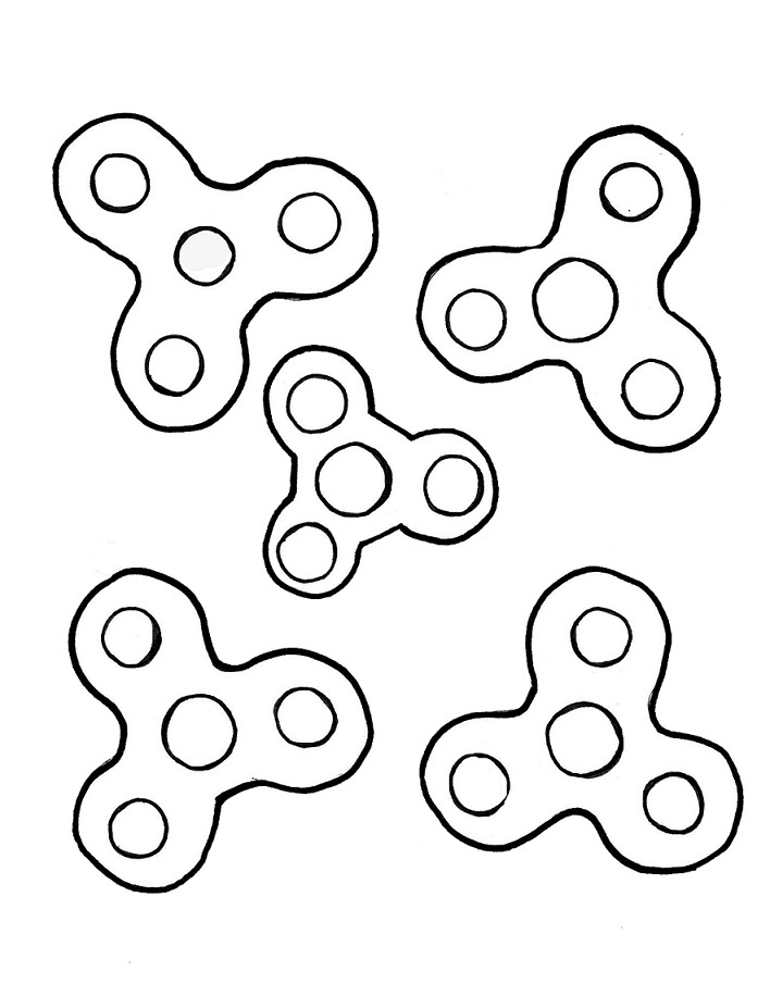 Five Fidget Spinner