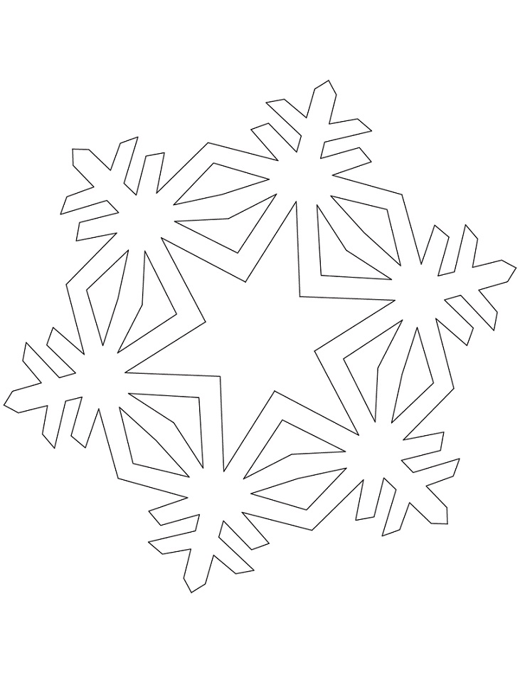 Simple Crystal Snowflake