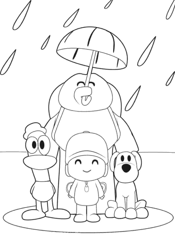 Pocoyo Characters Coloring Game Pocoyo Characters