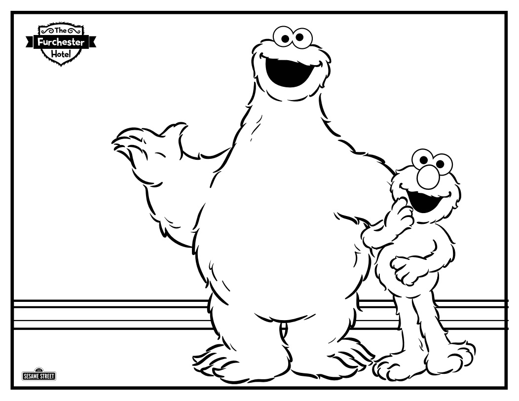 Elmo and Cookie Monster from The Furchester Hotel