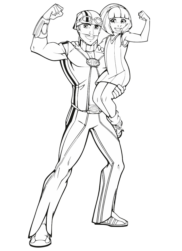 Sportacus and Stephanie