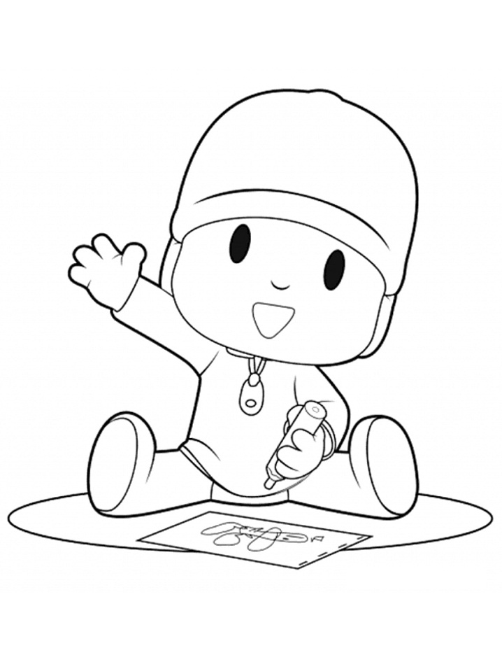 Pocoyo Drawing Coloring Game Pocoyo Drawing