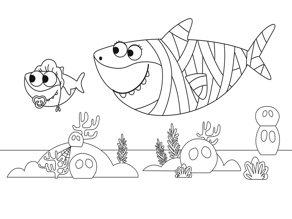 Baby-Shark and Mummy Shark