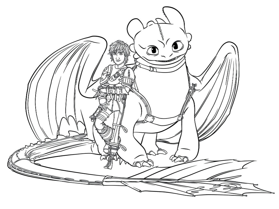 Toothless and Hiccup