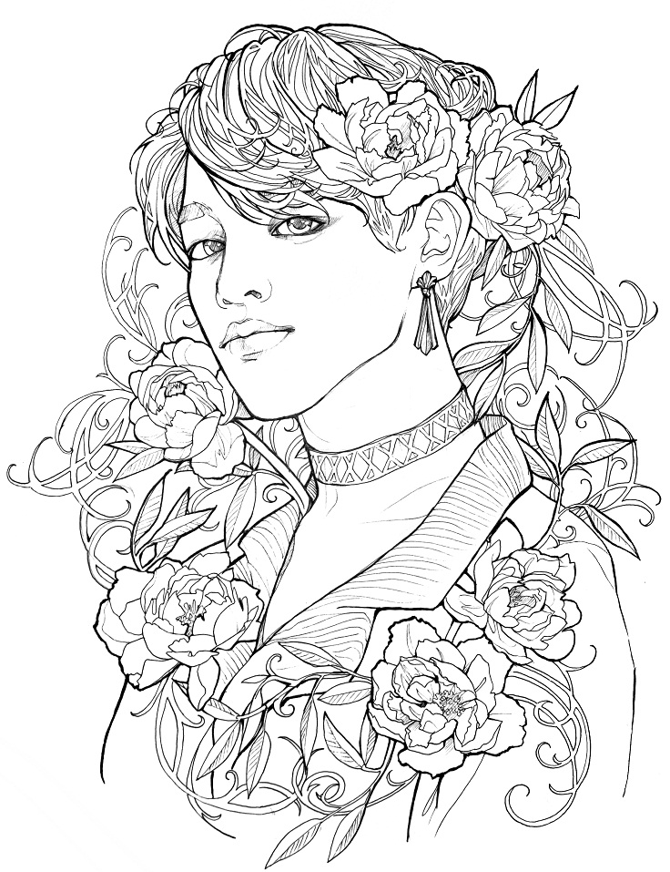 Park Jimin Coloring Game Park Jimin