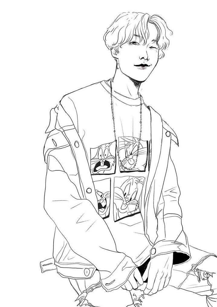BTS J-Hope Coloring Game BTS J-Hope