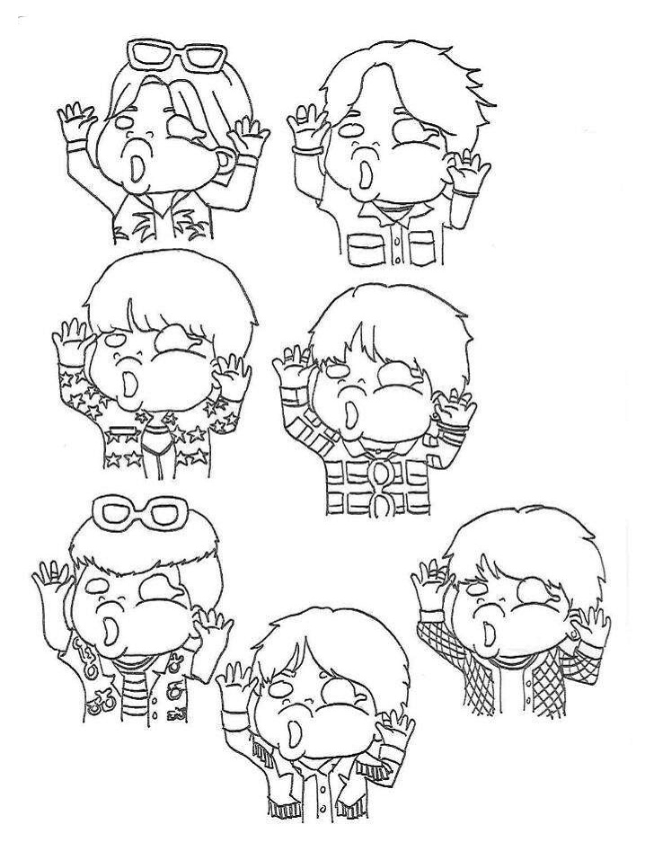 Funny Chibi BTS Coloring Game Funny Chibi BTS