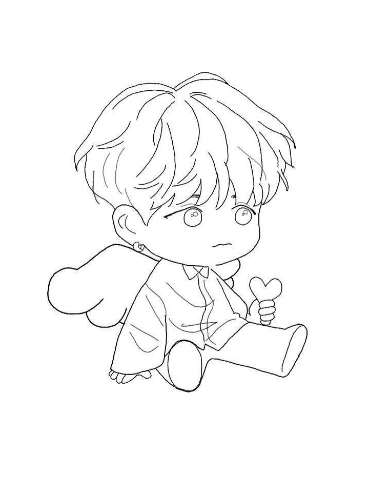 Chibi SUGA Coloring Game Chibi SUGA