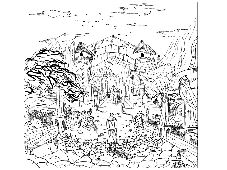 A Beautiful Fairy Town Coloring Game A Beautiful Fairy Town