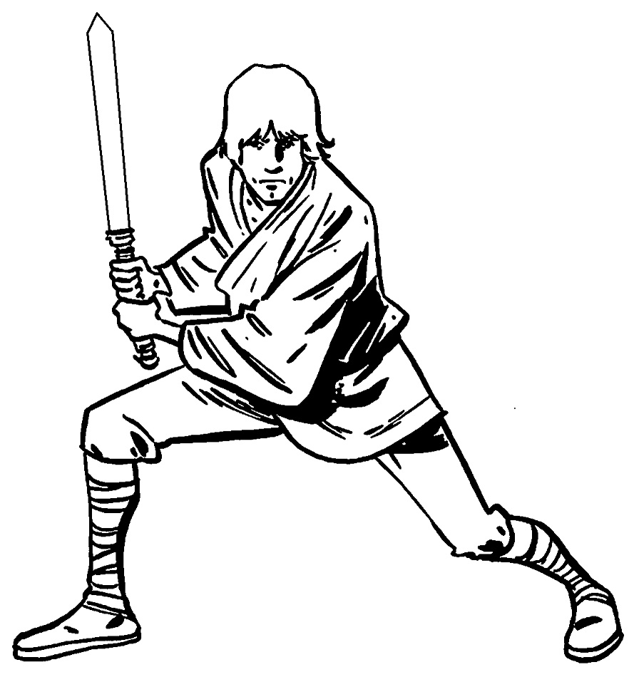 Luke Skywalker with Lightsaber