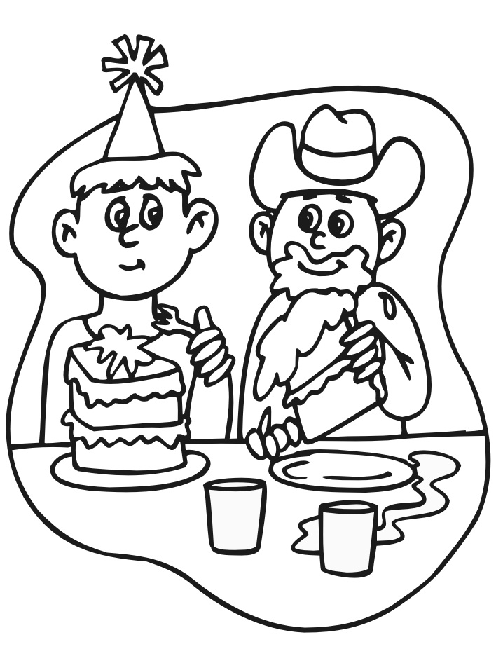 2 Boys with Birthday Cake