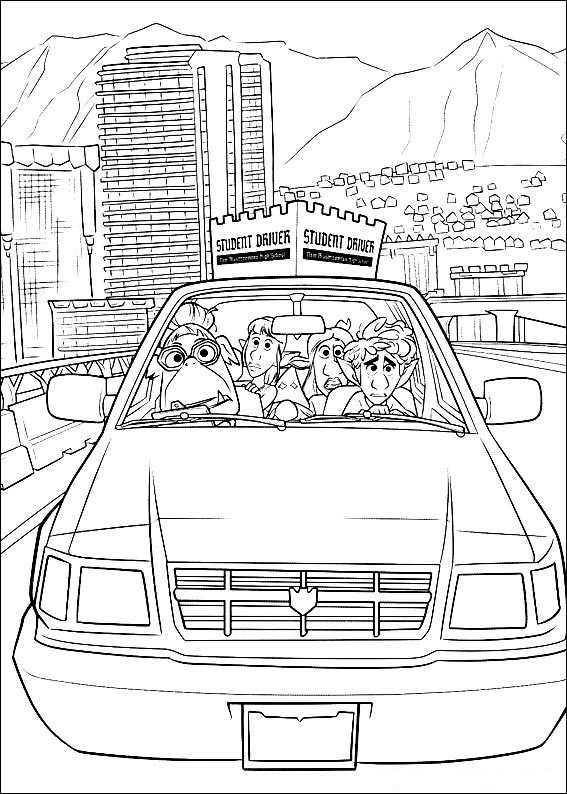 Ian Driving Lesson Coloring Game Ian Driving Lesson