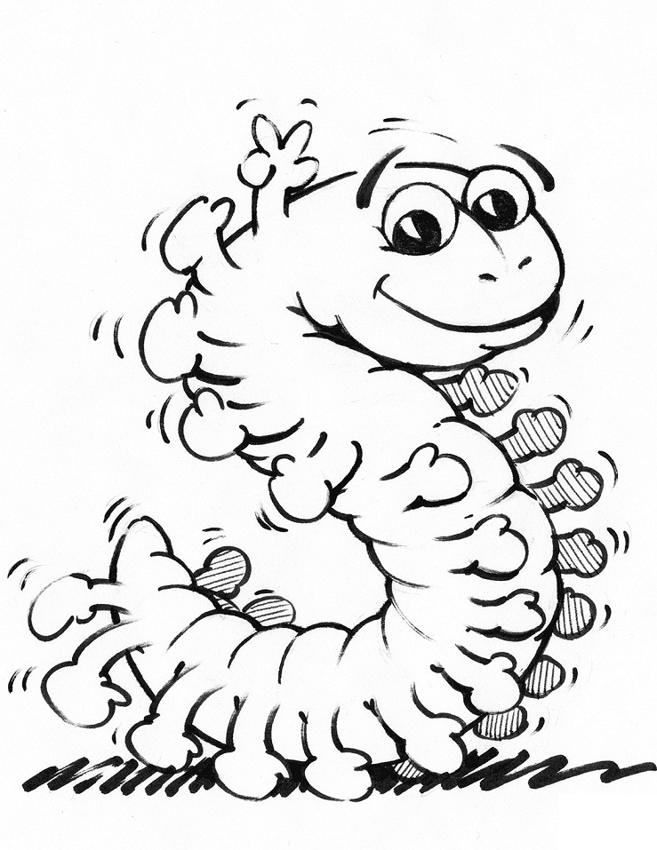 Catterpillar Hands Draw