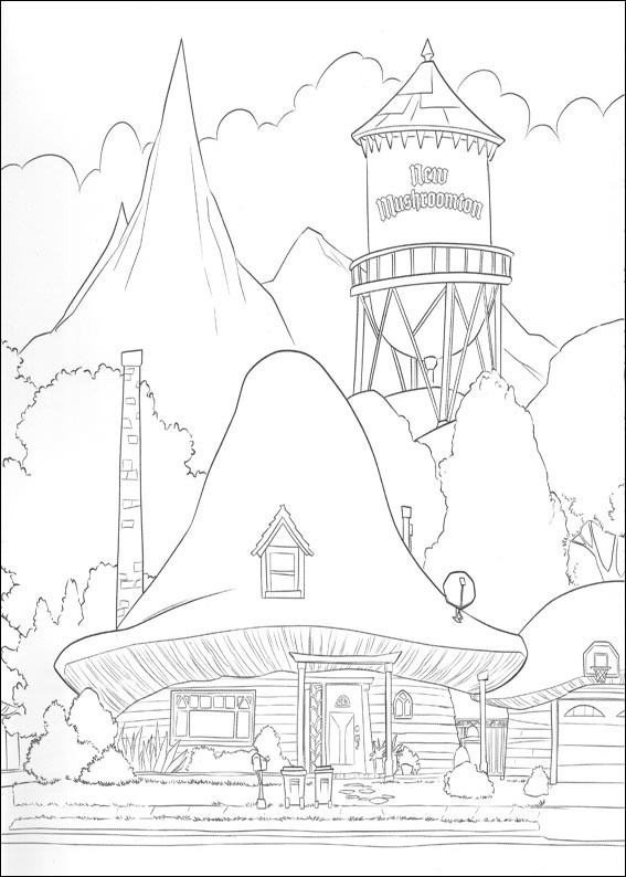 New Mushroomton Coloring Game New Mushroomton