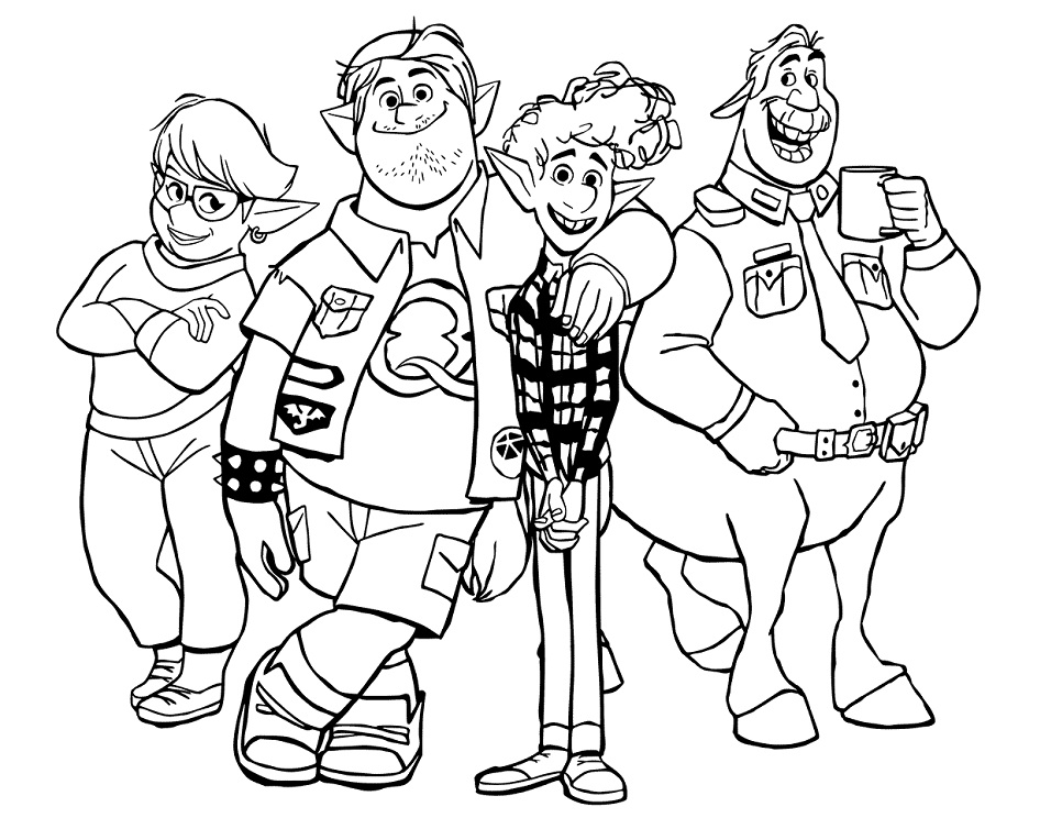 Onward Cast Coloring Game Onward Cast
