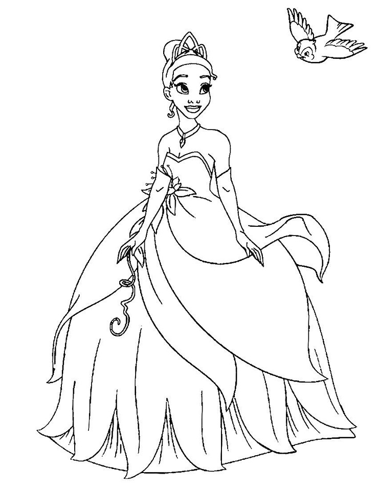 Tiana with a Bird