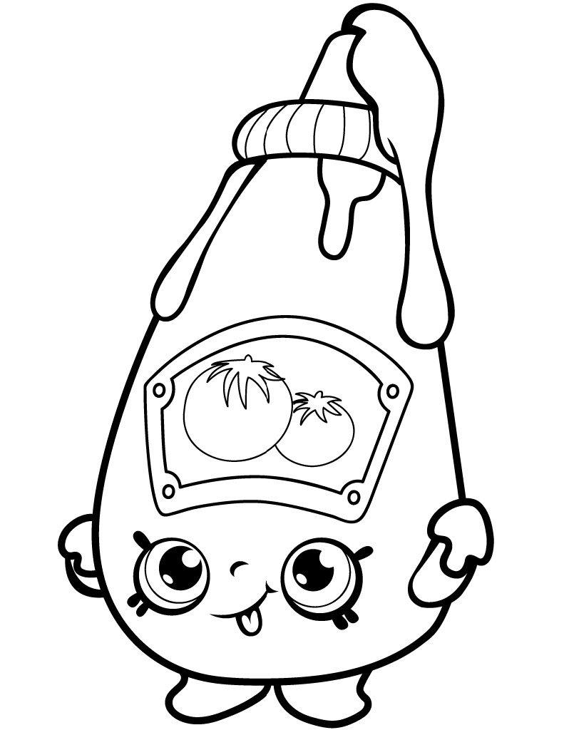 Tommy Ketchup Shopkin Coloring Game Tommy Ketchup Shopkin