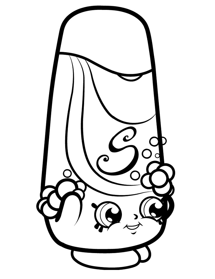 Shampy Shopkin Coloring Game Shampy Shopkin