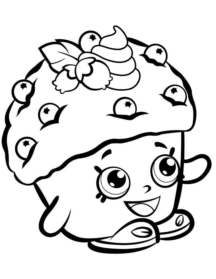 Mini Muffin Shopkin Coloring Game Mini Muffin Shopkin