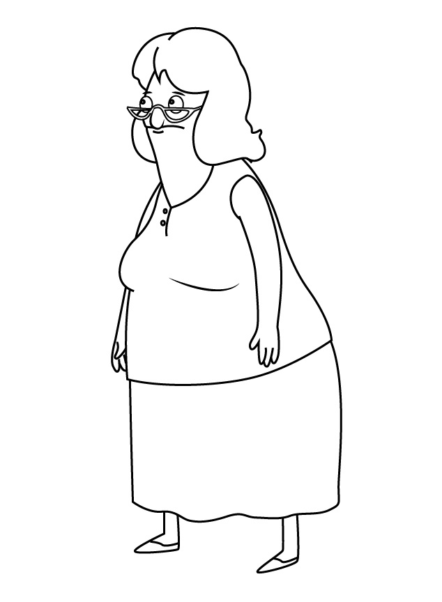 Gloria from Bob's Burgers Coloring Game Gloria from Bob's Burgers