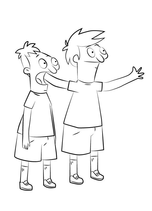 Andy and Ollie Pesto Coloring Game Andy and Ollie Pesto