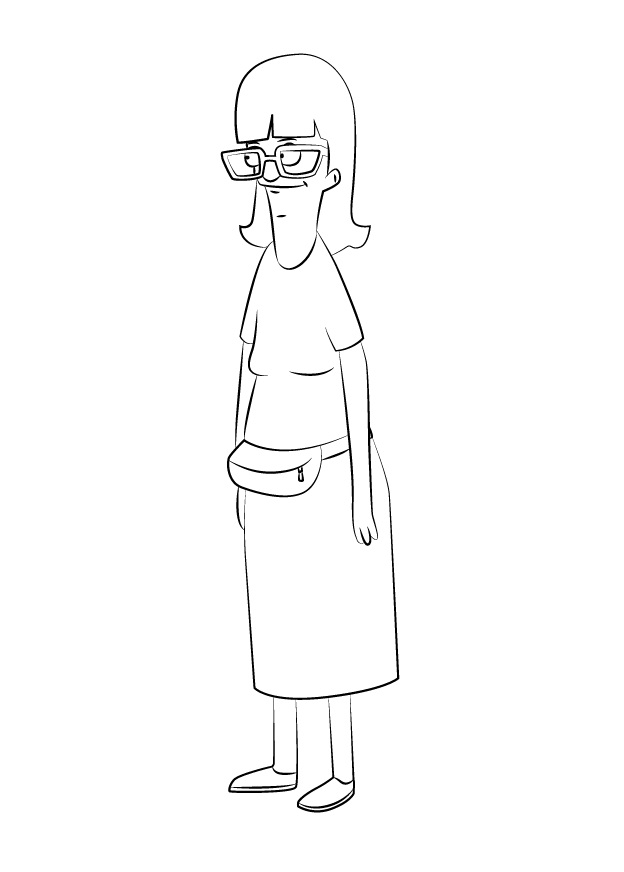 Gayle from Bob's Burgers Coloring Game Gayle from Bob's Burgers
