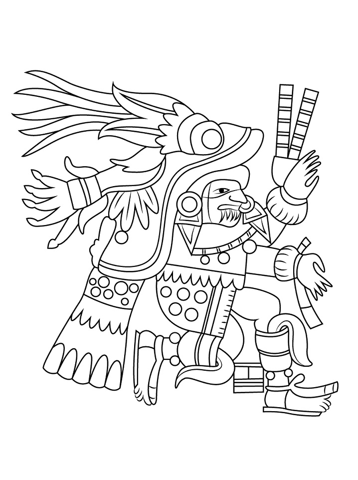 Chantico Aztec Goddess of Fires Coloring Game Chantico Aztec Goddess of Fires