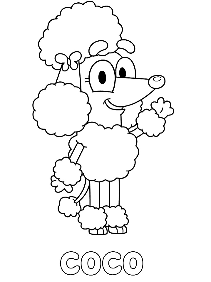 Poodle Coco Coloring Game Poodle Coco