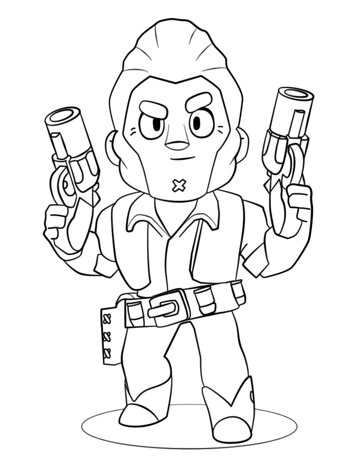 Brawl Stars Colt Coloring Game Brawl Stars Colt