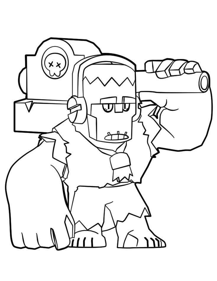 Brawl Stars Frank Coloring Game Brawl Stars Frank