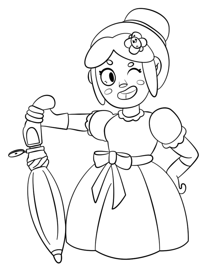 Brawl Stars Piper Coloring Game Brawl Stars Piper