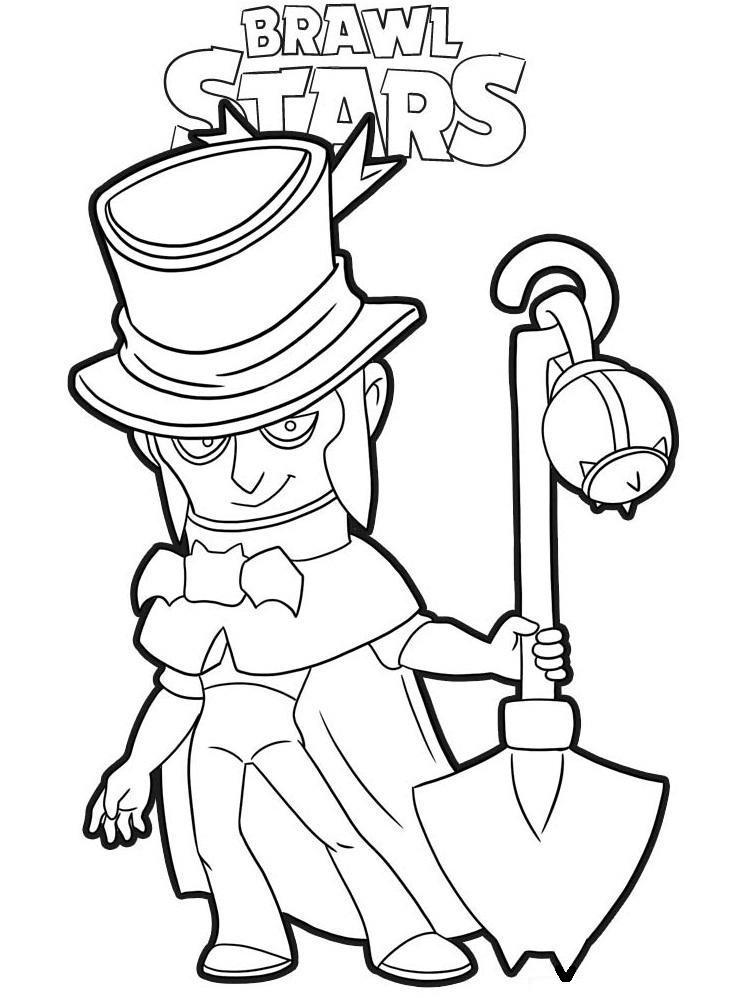Brawl Stars Mortis Coloring Game Brawl Stars Mortis