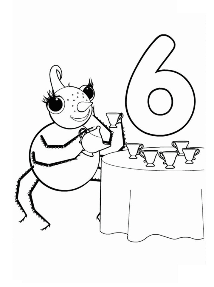 Miss Spider Having Tea